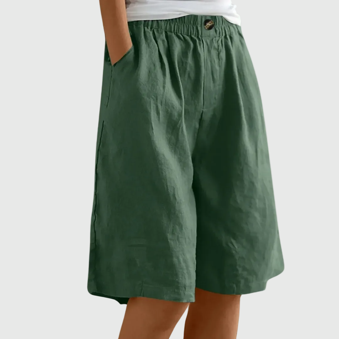 Sienna | Wide-Leg Elastic Waist Shorts