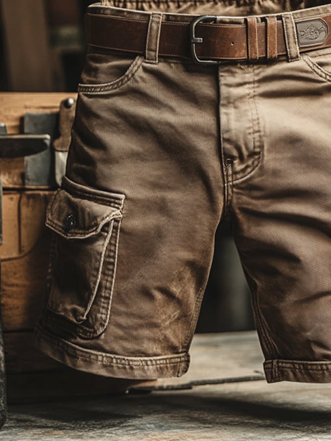 Adam | Men's Relaxed-Fit Vintage Cargo Pants with Pockets