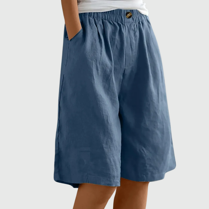 Sienna | Wide-Leg Elastic Waist Shorts
