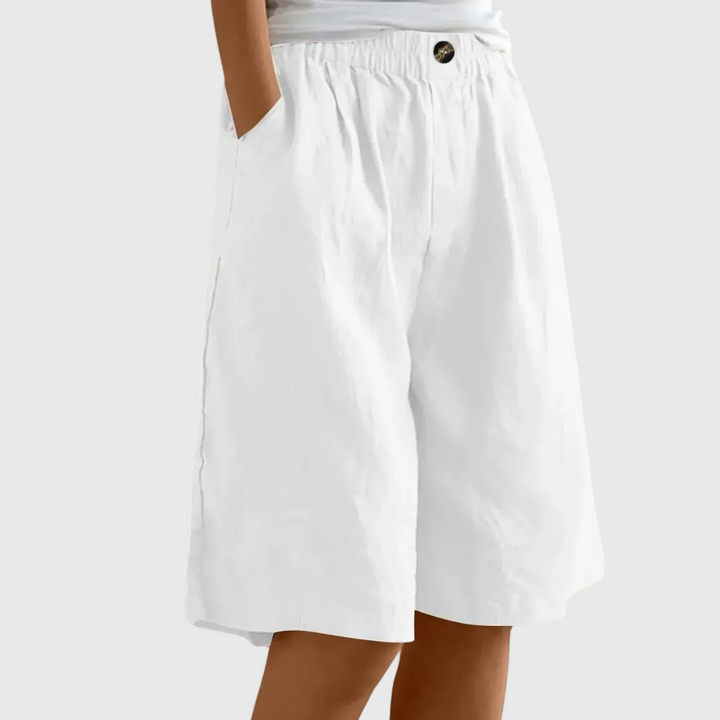 Sienna | Wide-Leg Elastic Waist Shorts