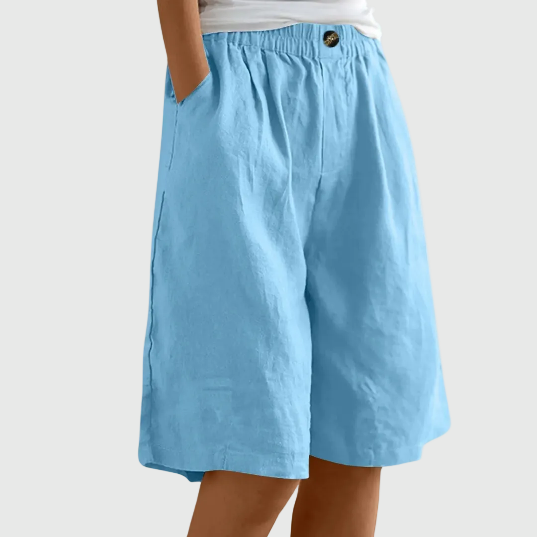Sienna | Wide-Leg Elastic Waist Shorts