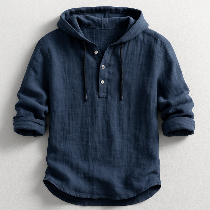 Rex | Linen Hooded Shirt
