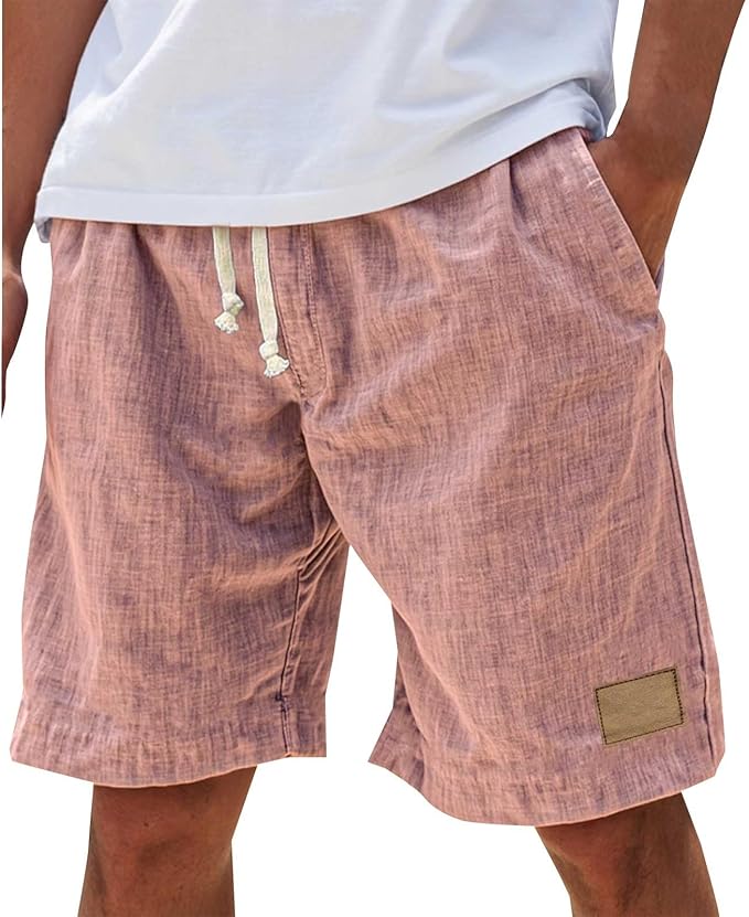 Lucas | Cotton Drawstring Summer Shorts