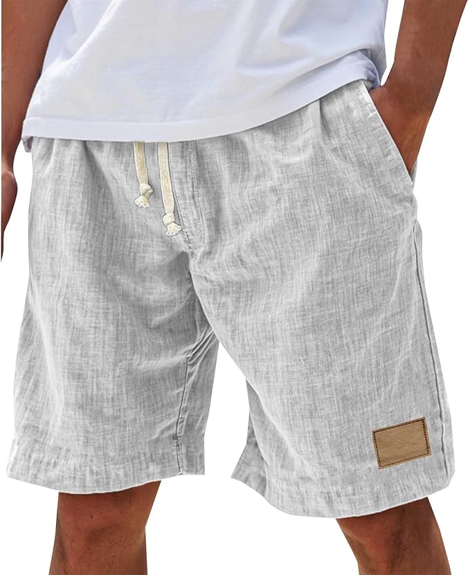 Lucas | Cotton Drawstring Summer Shorts
