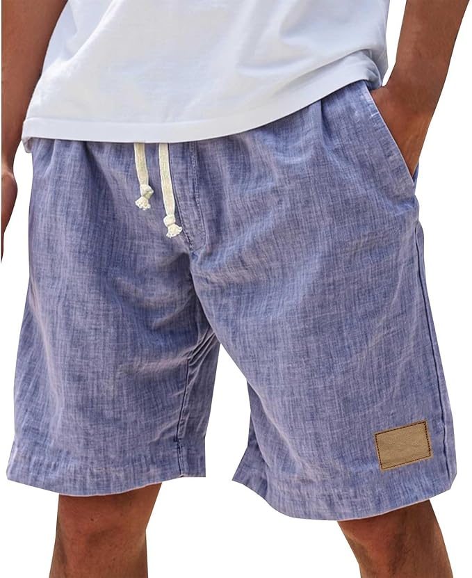 Lucas | Cotton Drawstring Summer Shorts
