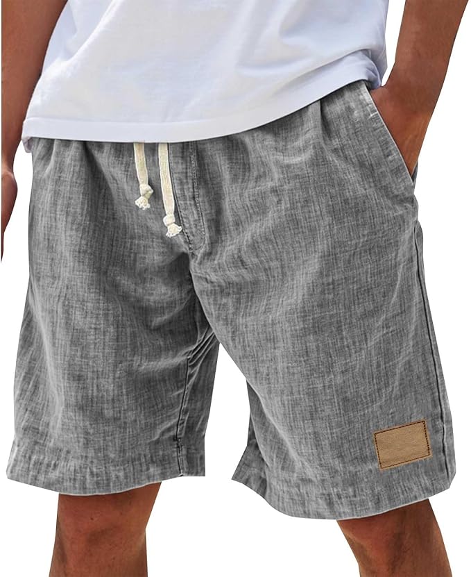 Lucas | Cotton Drawstring Summer Shorts