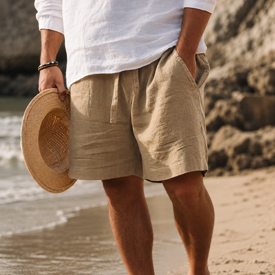 Beckett | Men's Summer Cotton Linen Shorts