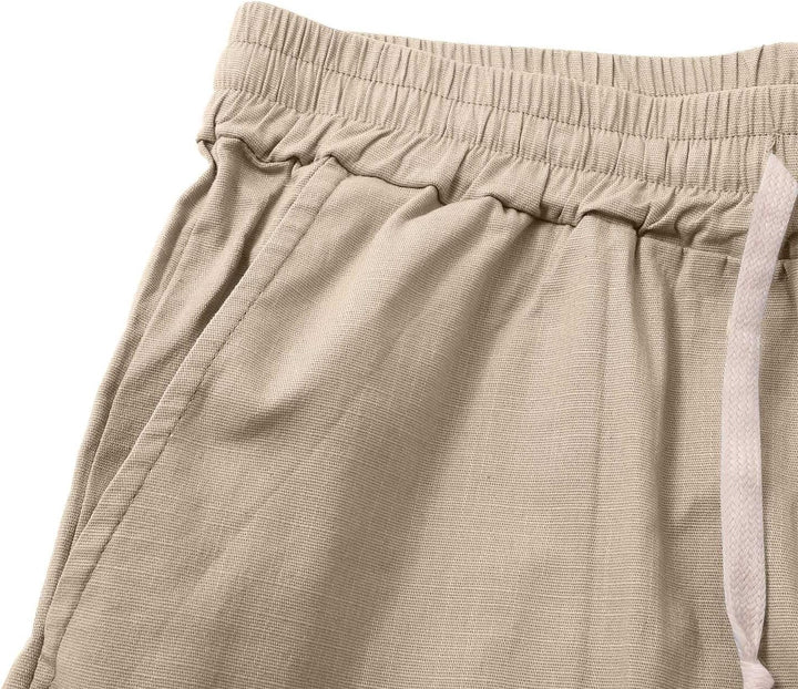 Lucas | Cotton Drawstring Summer Shorts