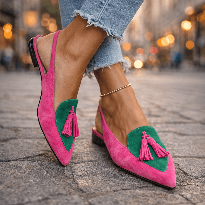 Eliza | Woven Tassel Strap Sandals