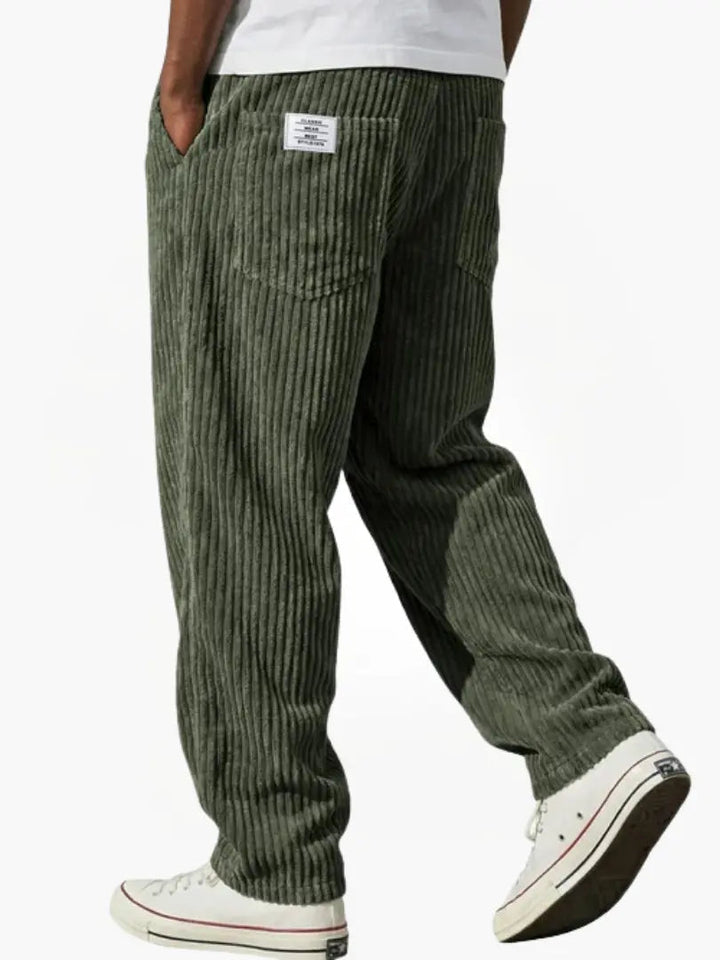 Weston | Men's Corduroy Trousers with Elastic Waistband