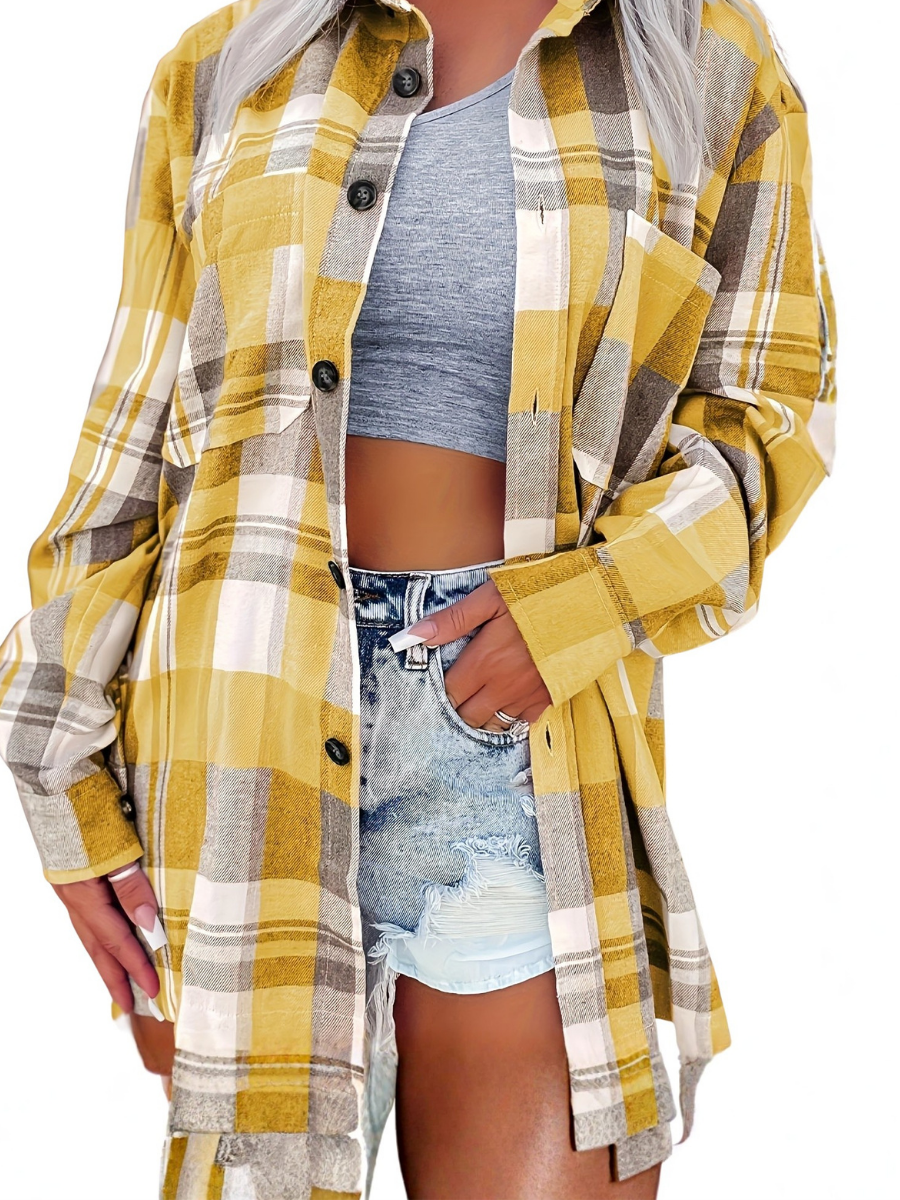 Odette | Gingham Long-Sleeve Summer Shirt