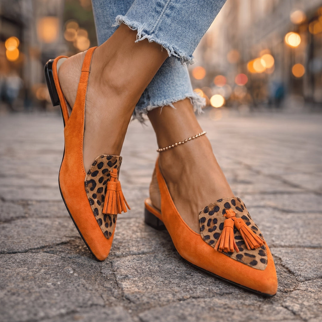 Eliza | Woven Tassel Strap Sandals